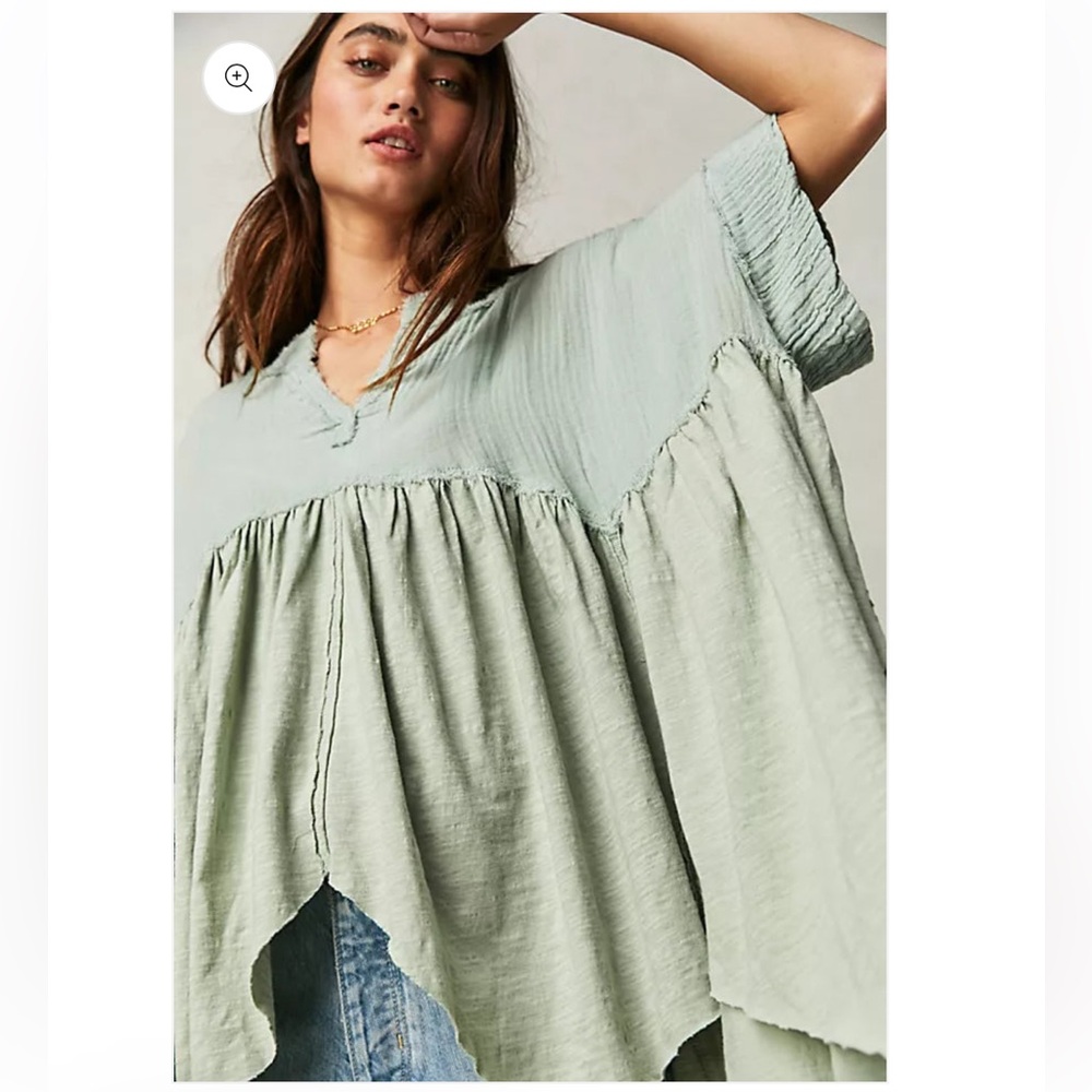 Free People Sugar Rush Baby Doll Top